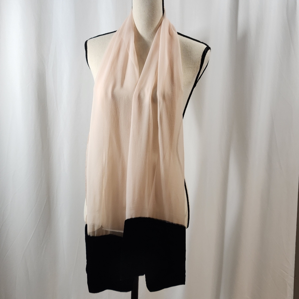 Light Peach Chiffon Scarf
